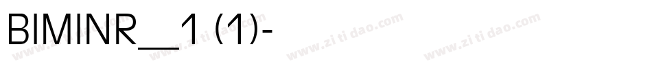 BIMINR__1 (1)字体转换